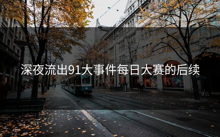 深夜流出91大事件每日大赛的后续