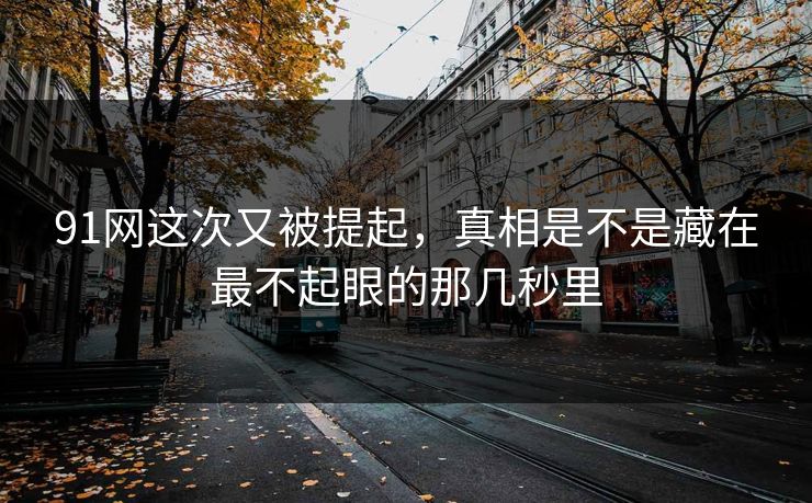 91网这次又被提起，真相是不是藏在最不起眼的那几秒里