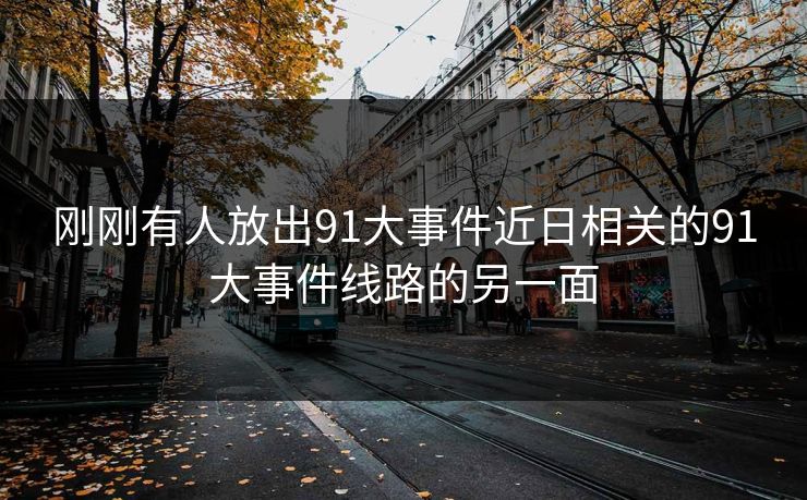 刚刚有人放出91大事件近日相关的91大事件线路的另一面